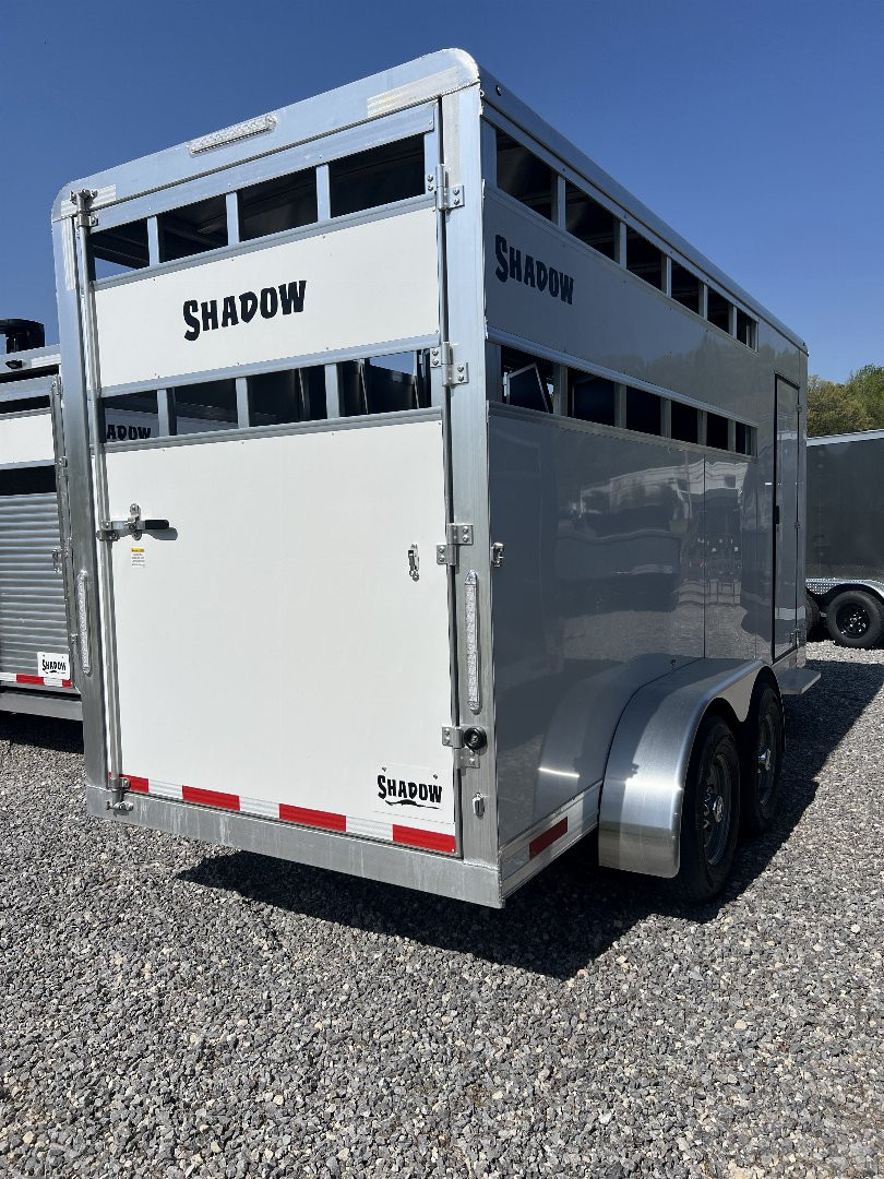 New 2025 Shadow 3 HORSE SLANT STABLELITE Stock / Stock Combo Trailer