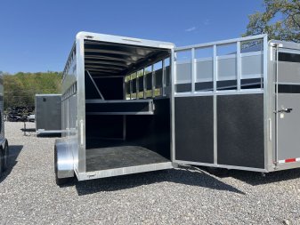 New 2025 Shadow 3 HORSE SLANT STABLELITE Stock / Stock Combo Trailer