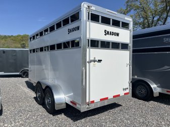 New 2025 Shadow 3 HORSE SLANT STABLELITE Stock / Stock Combo Trailer