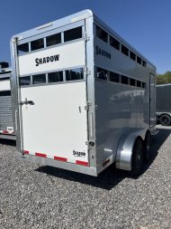New 2025 Shadow 3 HORSE SLANT STABLELITE Stock / Stock Combo Trailer