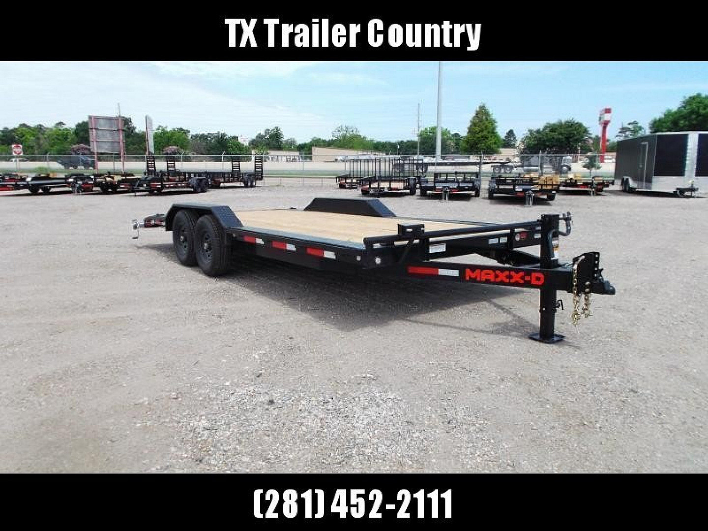 New 2026 MAXX-D 102x20 H8X 16K Equipment Hauler / Car Hauler / Drive Over Fenders / 8,000# Axles / 8" Heavy Duty Frame / Powder Coated / LEDs / 5ft Stand Up Equipment Ramps