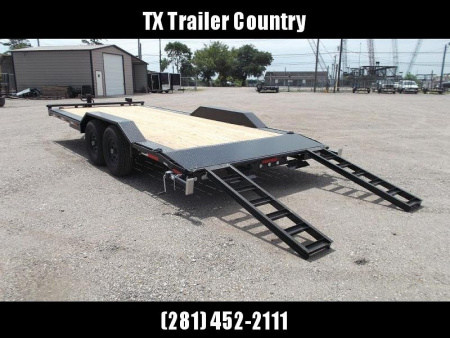 New 2026 MAXX-D 102x20 H8X 16K Equipment Hauler / Car Hauler / Drive Over Fenders / 8,000# Axles / 8" Heavy Duty Frame / Powder Coated / LEDs / 5ft Stand Up Equipment Ramps