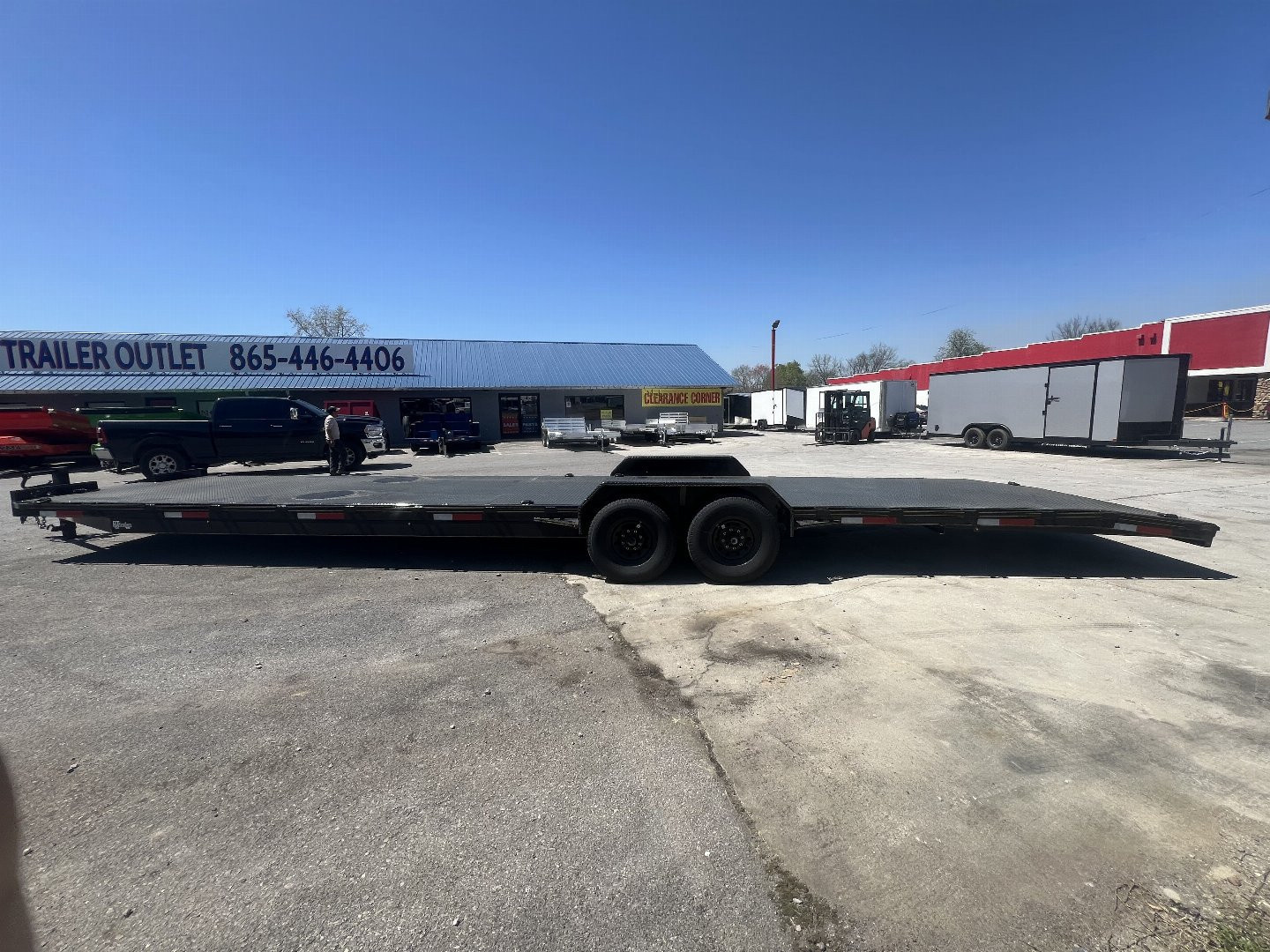 New 2025 P & T Trailers 82x33+3 Steel Carhauler 14K Car Hauler