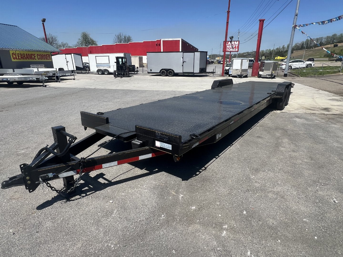 New 2025 P & T Trailers 82x33+3 Steel Carhauler 14K Car Hauler