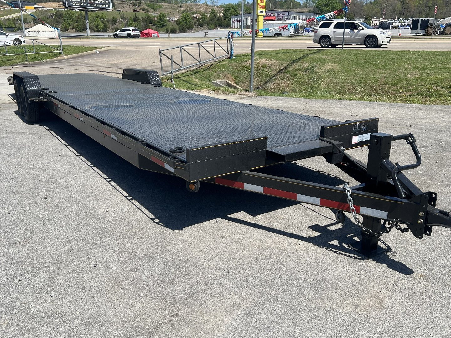 New 2025 P & T Trailers 82x33+3 Steel Carhauler 14K Car Hauler