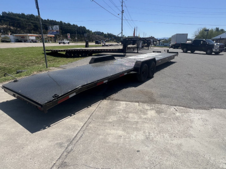 New 2025 P & T Trailers 82x33+3 Steel Carhauler 14K Car Hauler