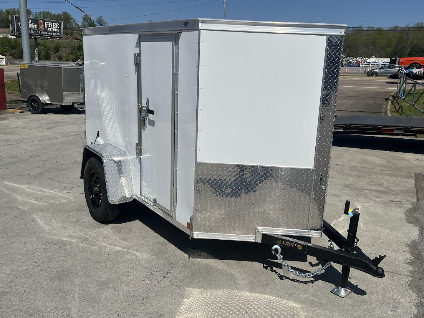 New 2025 Covered Wagon Trailers 5X8 barn doors Cargo / Enclosed Trailer