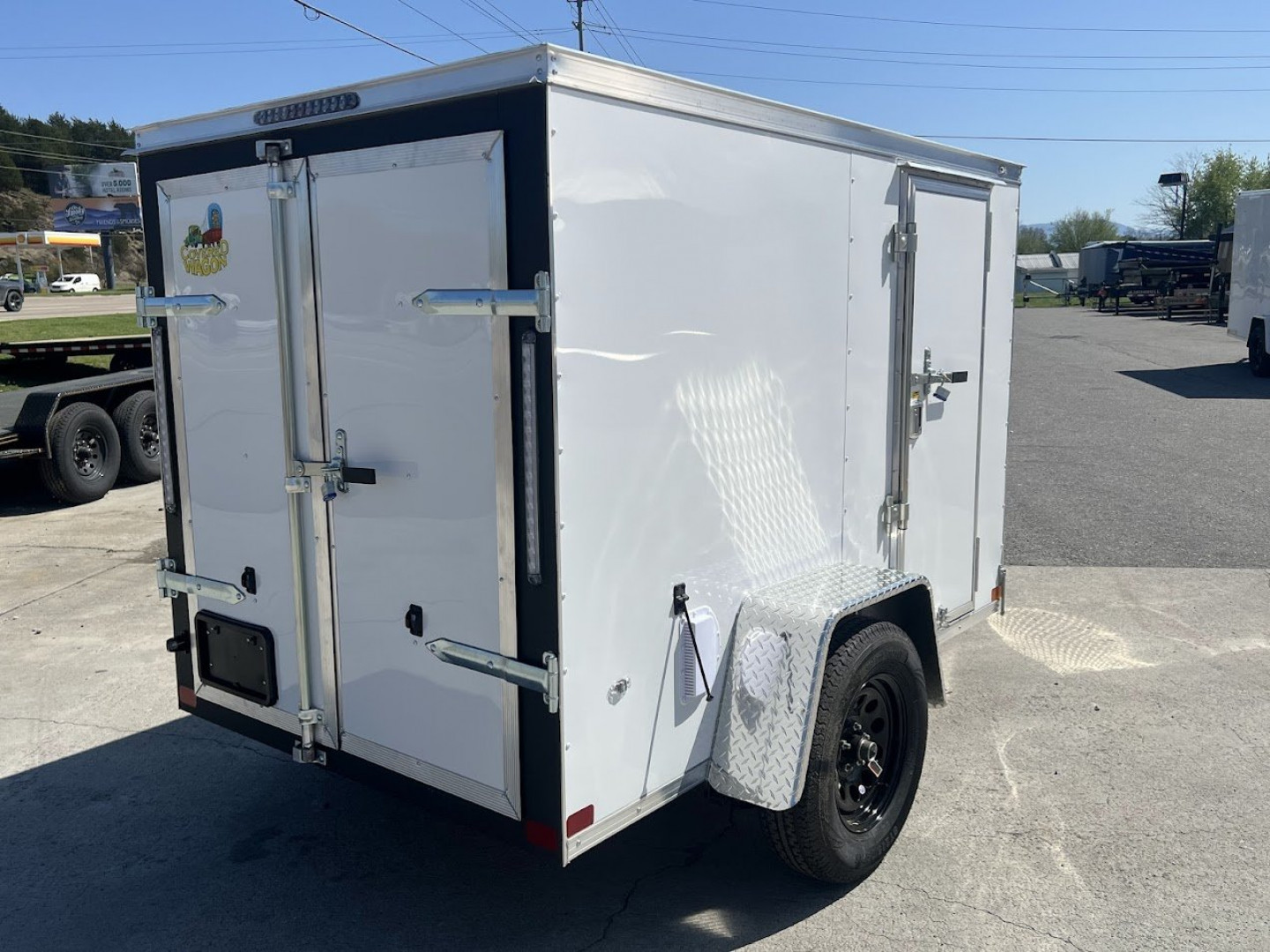 New 2025 Covered Wagon Trailers 5X8 barn doors Cargo / Enclosed Trailer