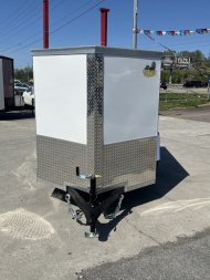 New 2025 Covered Wagon Trailers 5X8 barn doors Cargo / Enclosed Trailer