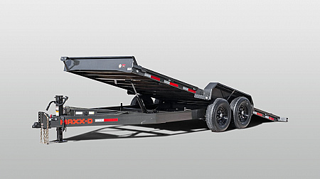 New 2026 MAXX-D 102x24 14K T6B Power Tilt Car Hauler / Equipment Hauler / Powder Coated / 7000# Torsion Axles / Drive Over Fenders / (8) D-Rings / Winch Plate / Toolbox and Tool Tray