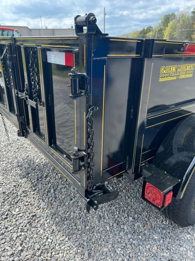 New 2025 P & T Trailers 5K 5X8 3 WAY GATE Dump Trailer