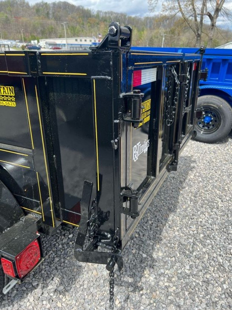 New 2025 P & T Trailers 5K 5X8 3 WAY GATE Dump Trailer