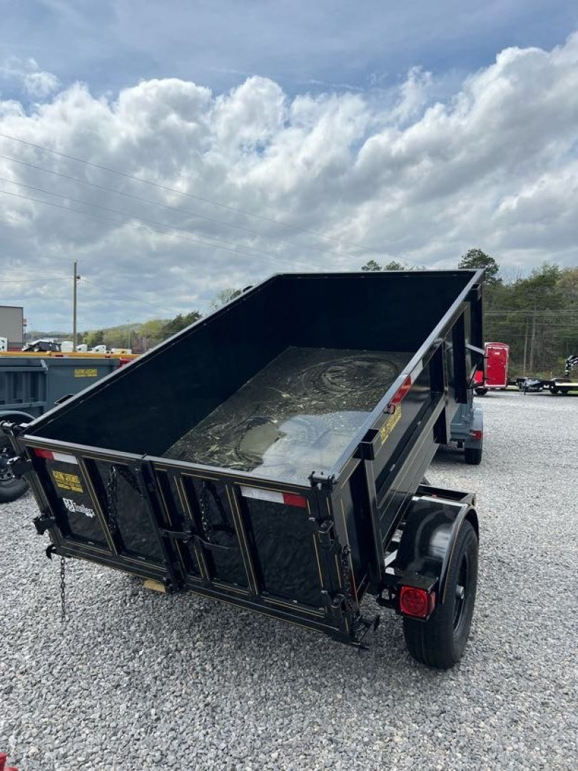 New 2025 P & T Trailers 5K 5X8 3 WAY GATE Dump Trailer