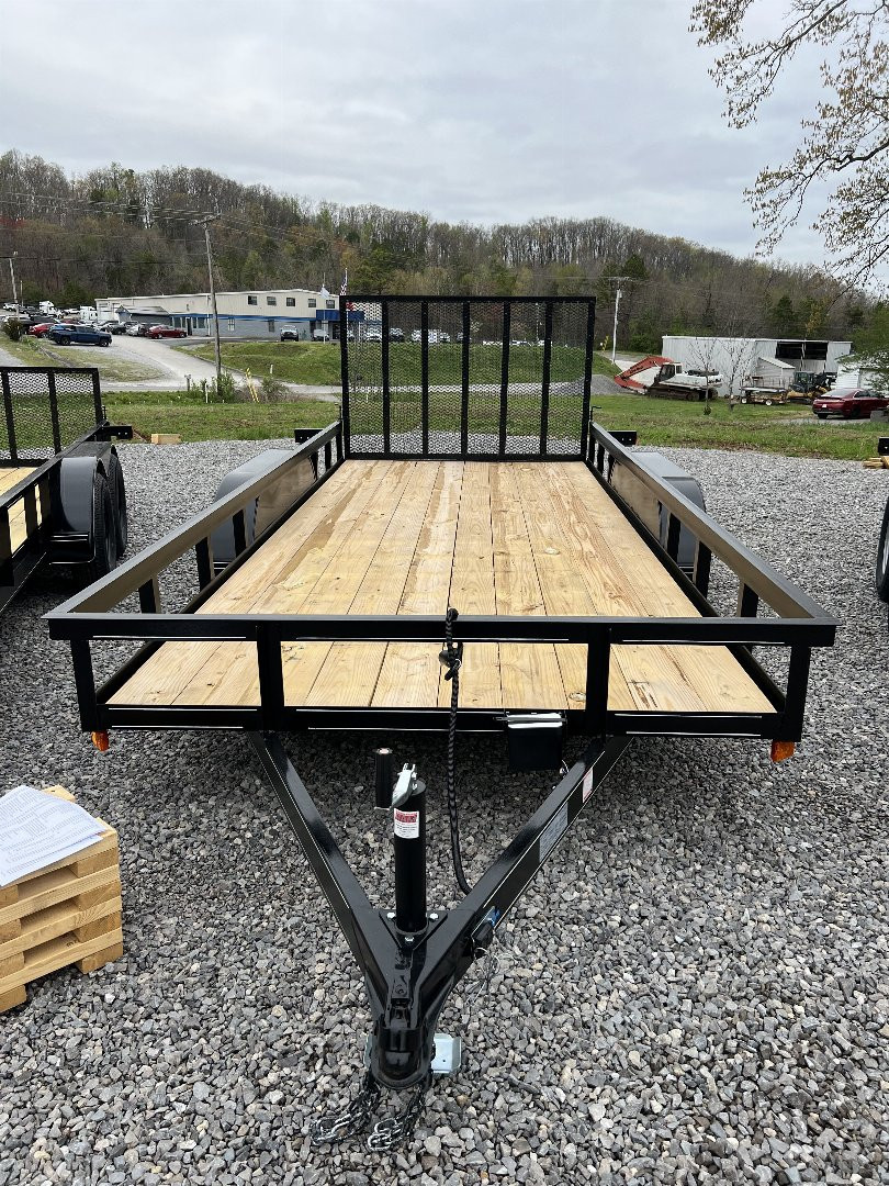 New 2025 P & T Trailers 7K UTILITY 82X16 4' GATE Utility Trailer for ...