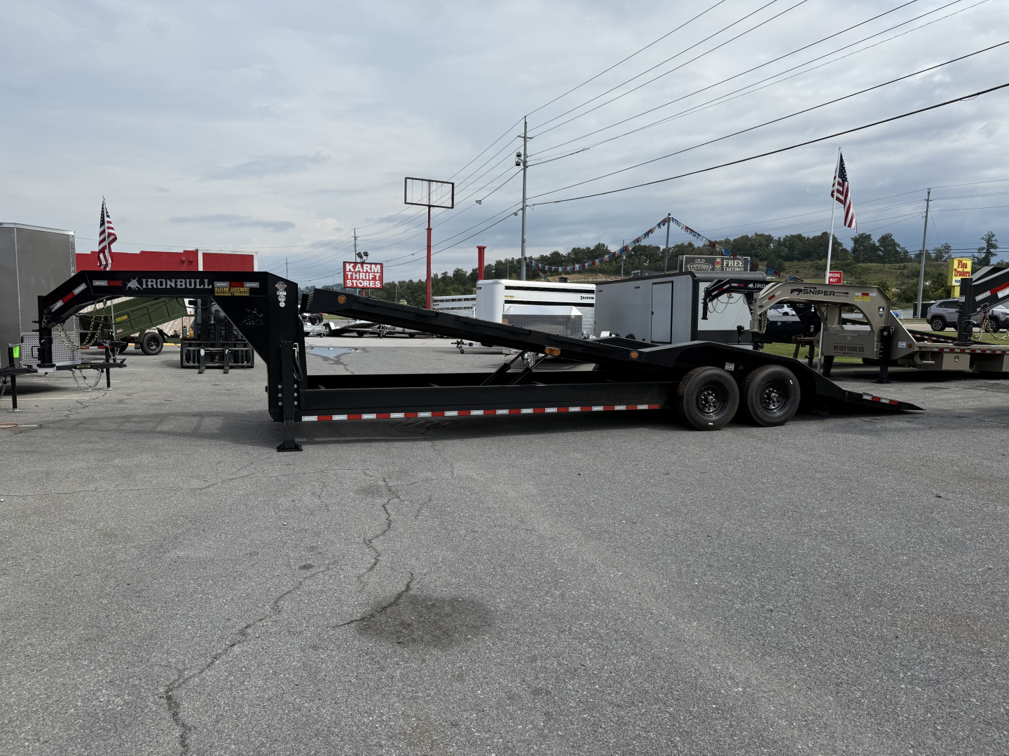 New 2025 Iron Bull TLG FULL TILT DOF Equipment Trailer