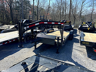 New 2025 P & T Trailers 82X22 14K FULL TILT GOOSENECK Equipment Trailer
