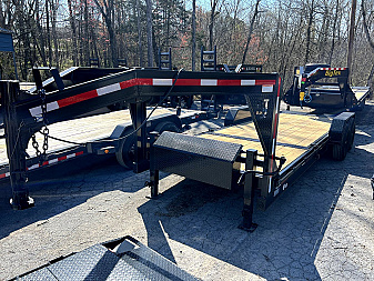 New 2025 P & T Trailers 82X22 14K FULL TILT GOOSENECK Equipment Trailer