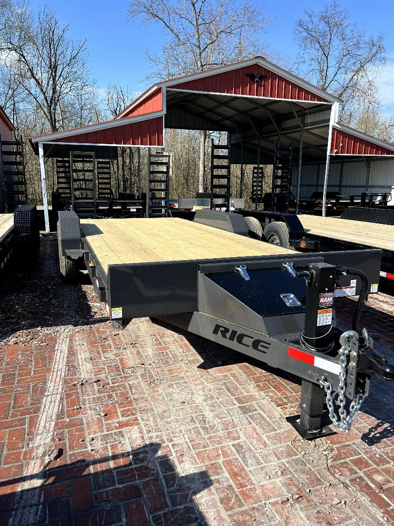New 2025 Rice Trailers 18+2MAGNUM GREY Equipment Trailer