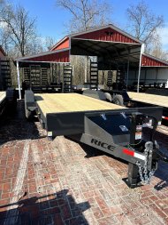 New 2025 Rice Trailers 18+2MAGNUM GREY Equipment Trailer