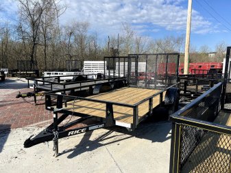 New 2025 Rice Trailers 6.5X12 SA Utility Trailer