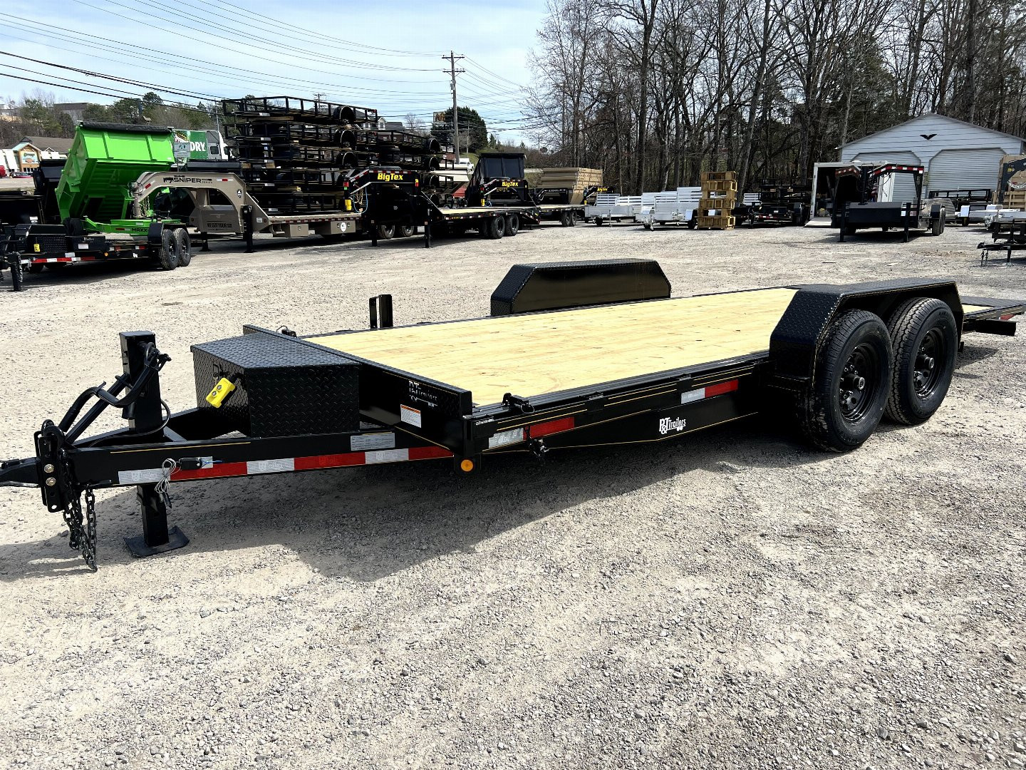 New 2025 P & T Trailers 82x18+2 14k FULL TILT Equipment Trailer for ...