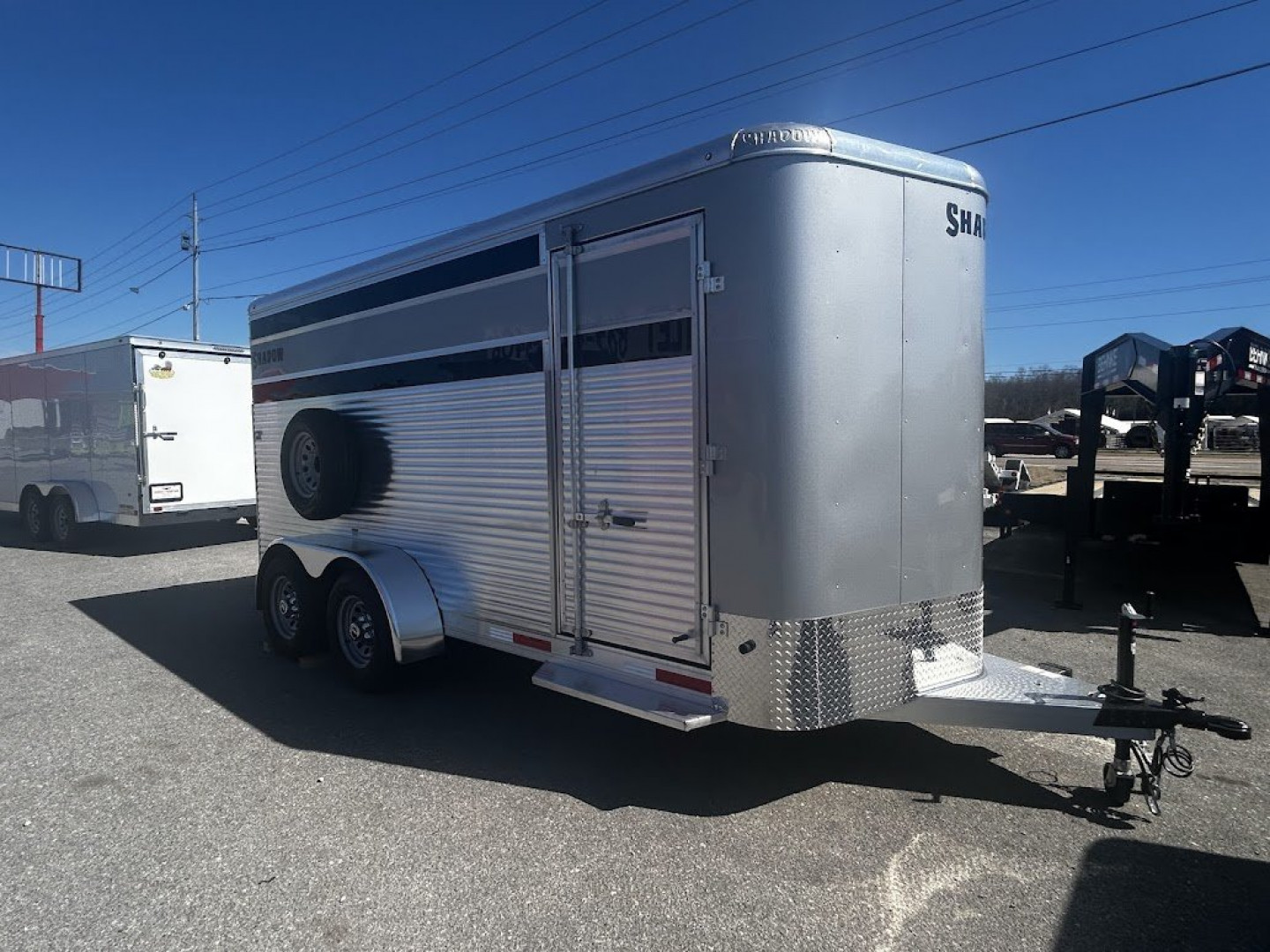 New 2025 Shadow 16' Rancher All Aluminum 6 Lug Stock / Stock Combo Trailer
