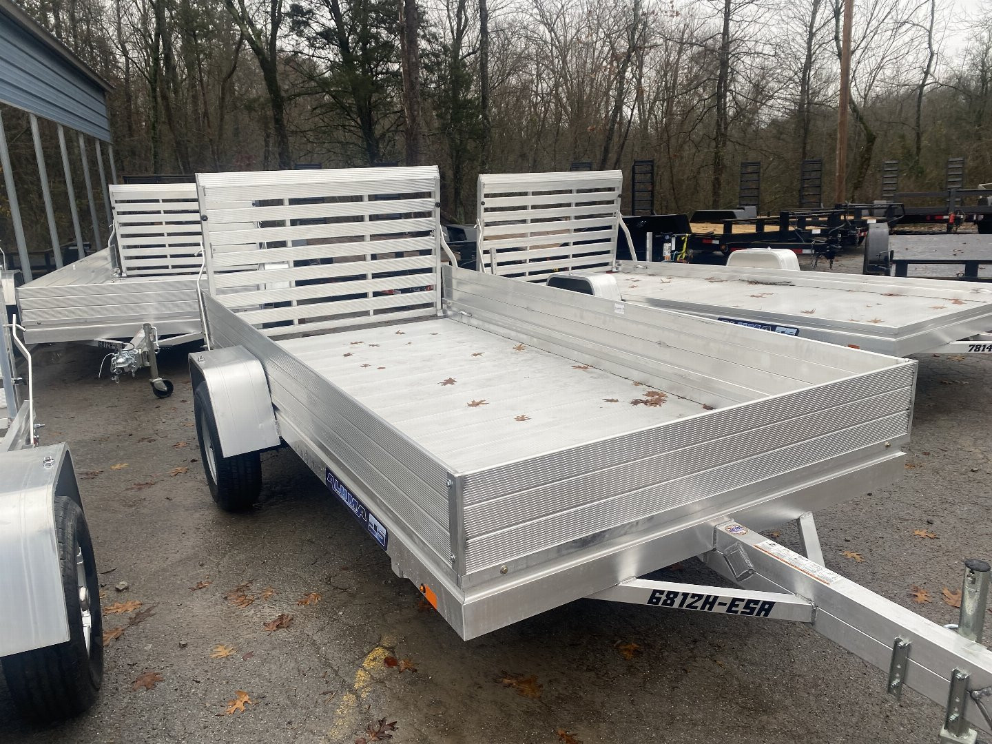 New 2025 Aluma 6812H-ESA-S-TG Utility Trailer