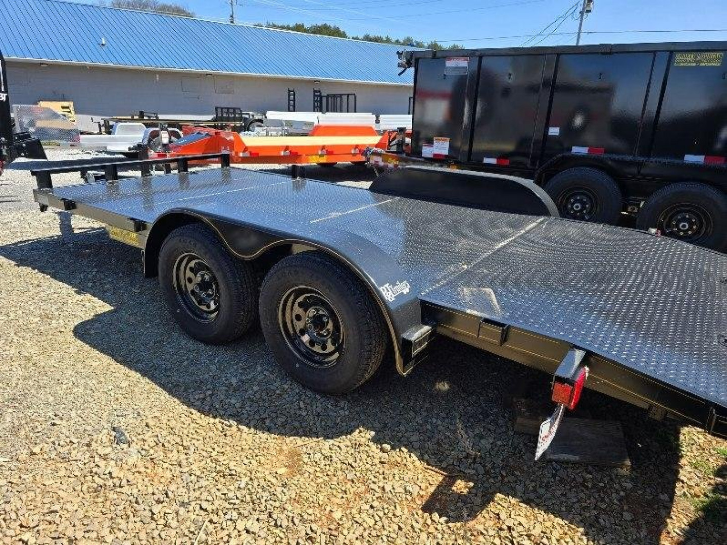 New 2025 P & T Trailers 7K 14+2 CARHAULER STEEL Utility Trailer