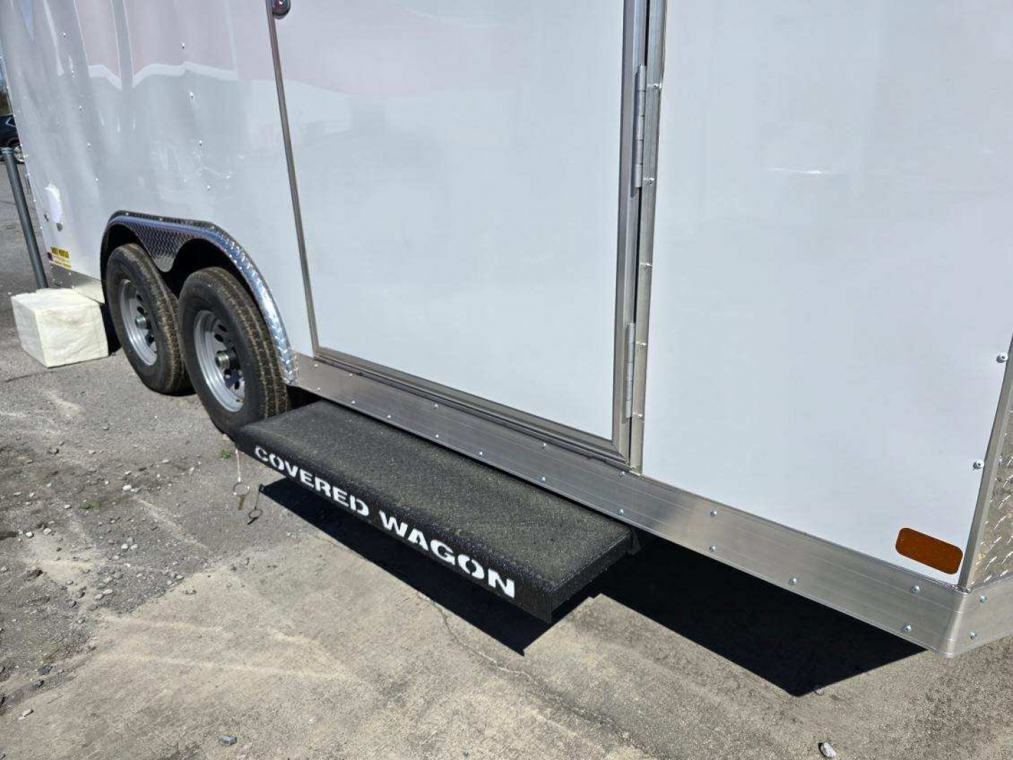 New 2025 Covered Wagon Trailers 8.5X16 TA3 5200# AXELS 7' Cargo / Enclosed Trailer