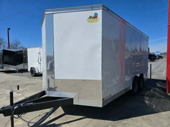 New 2025 Covered Wagon Trailers 8.5X16 TA3 5200# AXELS 7' Cargo / Enclosed Trailer