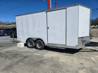 New 2025 Covered Wagon Trailers 8.5X16 TA3 5200# AXELS 7' Cargo / Enclosed Trailer