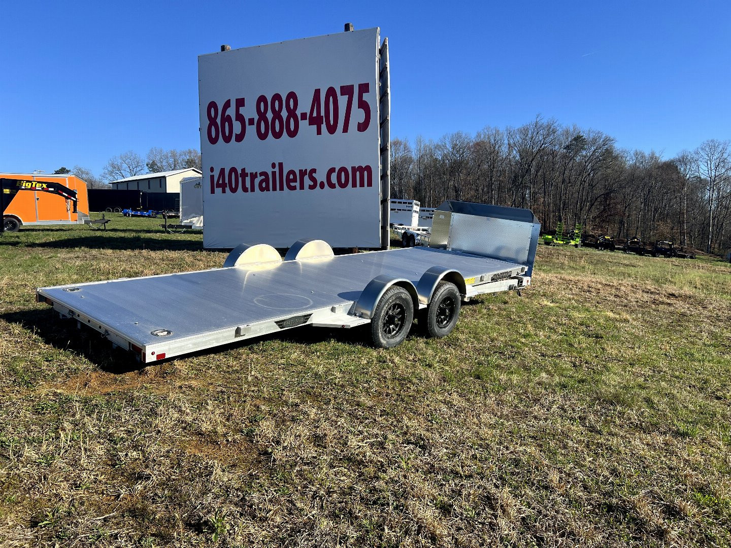 New 2025 Aluma 8220H-LP-TILT Utility Trailer