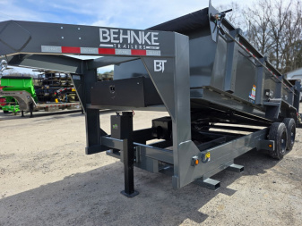 New 2025 Behnke LPD 83X16 16K GN HYD JACK Dump Trailer
