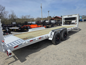 New 2025 Behnke CBCT 24' 24K GN,RAMP,HYD JACK Equipment Trailer
