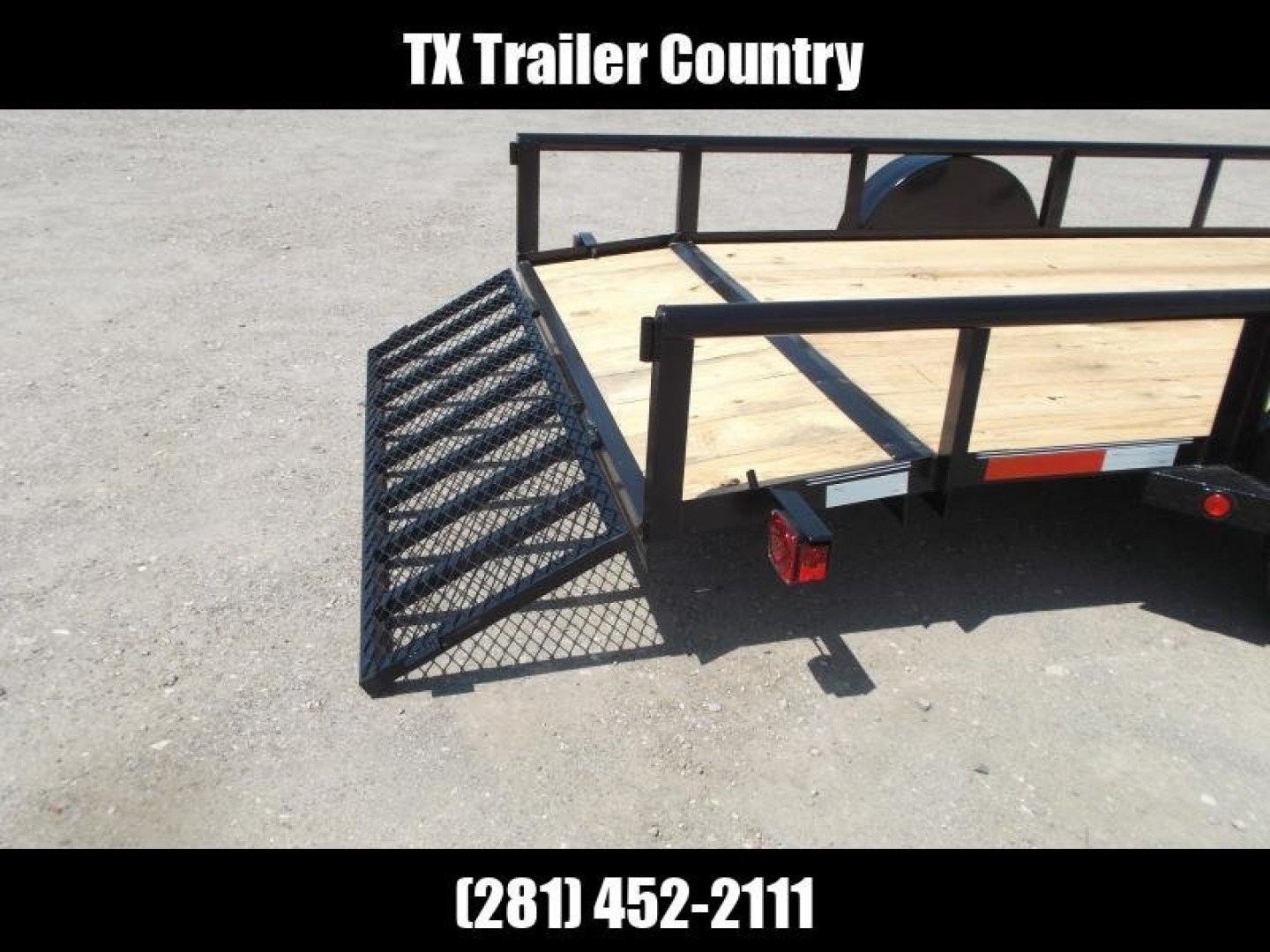 New 2025 Longhorn Trailers 77x14 Single Axle Utility Trailer / Pipetop / 2ft Dovetail / 2ft Ramp Gate / LED Lights