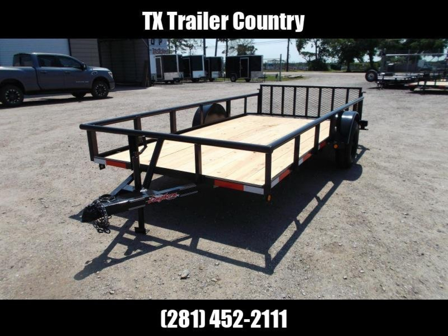 New 2025 Longhorn Trailers 77x14 Single Axle Utility Trailer / Pipetop / 2ft Dovetail / 2ft Ramp Gate / LED Lights