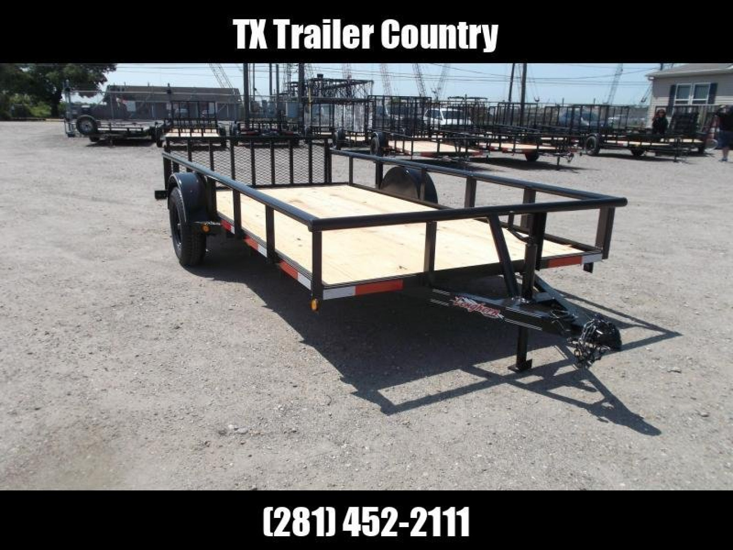 New 2025 Longhorn Trailers 77x14 Single Axle Utility Trailer / Pipetop / 2ft Dovetail / 2ft Ramp Gate / LED Lights