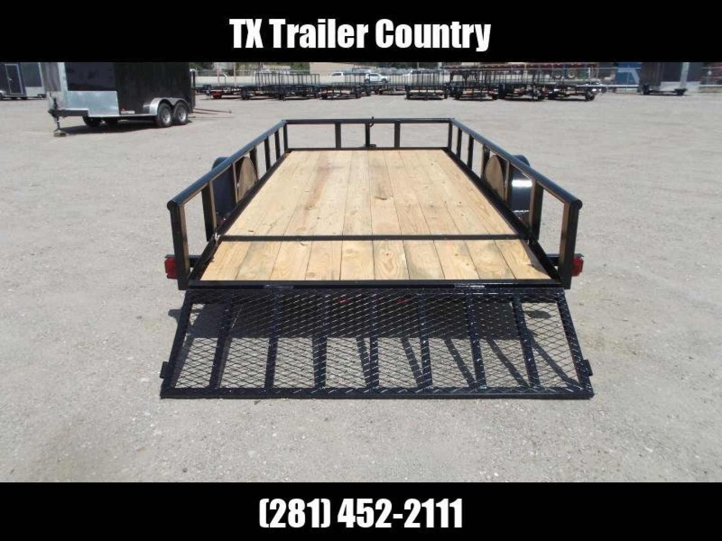 New 2025 Longhorn Trailers 77x14 Single Axle Utility Trailer / Pipetop / 2ft Dovetail / 2ft Ramp Gate / LED Lights