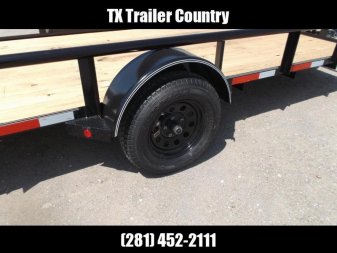 New 2025 Longhorn Trailers 77x14 Single Axle Utility Trailer / Pipetop / 2ft Dovetail / 2ft Ramp Gate / LED Lights