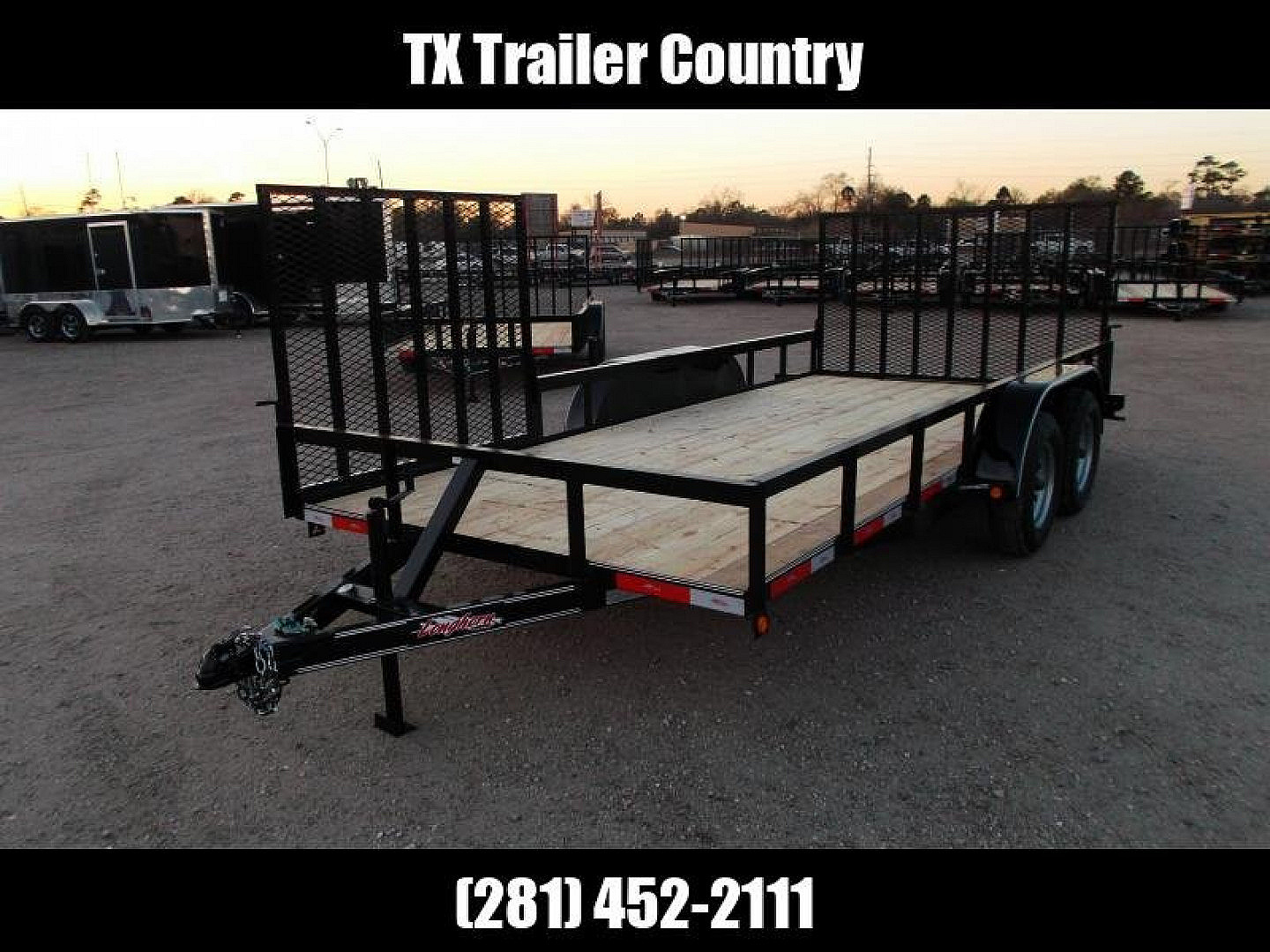 New 2025 LONGHORN TRAILERS 83x18 Utility Trailer / ATV Trailer / Side by Side Trailer / 4ft Rear Ramp / 4ft Side Load Ramp / Electric Brakes / LED Lights
