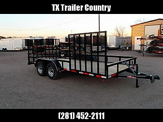 New 2025 LONGHORN TRAILERS 83x18 Utility Trailer / ATV Trailer / Side by Side Trailer / 4ft Rear Ramp / 4ft Side Load Ramp / Electric Brakes / LED Lights