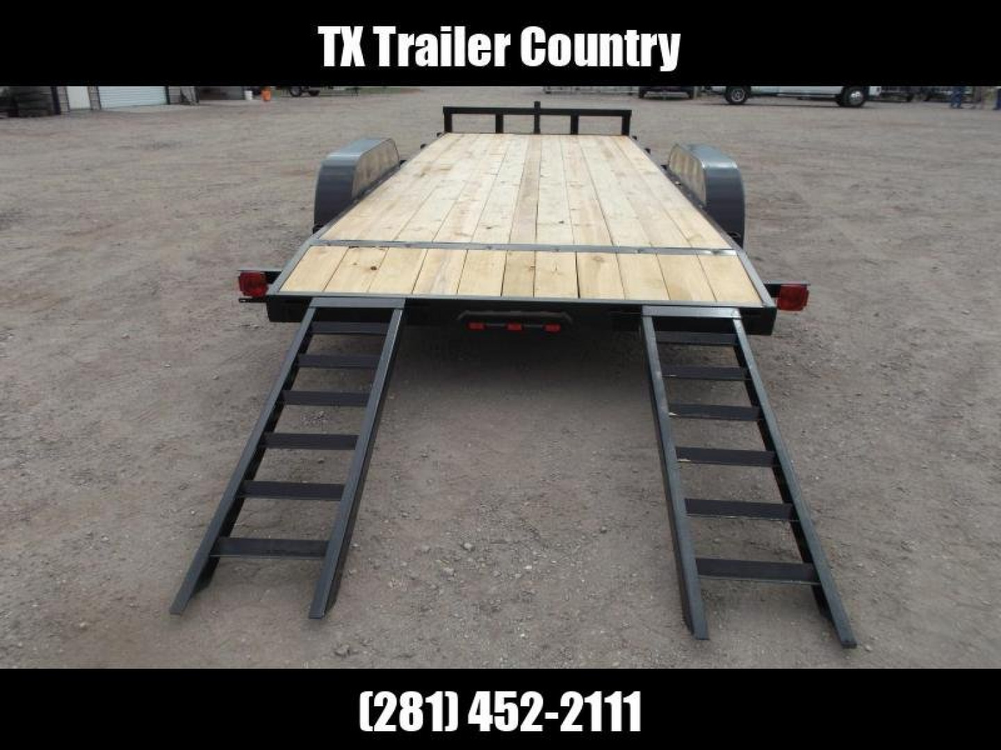 New 2025 LONGHORN TRAILERS 83x20 10K Car Hauler / Racing Trailer / Flat Deck / 5200# Axles / 7K Jack / 2ft Dovetail / 5ft C-Channel Ramps / LED Lights