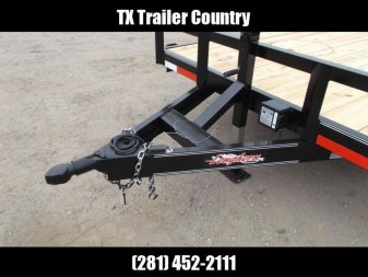 New 2025 LONGHORN TRAILERS 83x20 10K Car Hauler / Racing Trailer / Flat Deck / 5200# Axles / 7K Jack / 2ft Dovetail / 5ft C-Channel Ramps / LED Lights