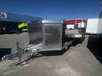 New 2025 Aluma 8220H-XL-TILT-TA-EL-RTD BLK BOX Utility Trailer