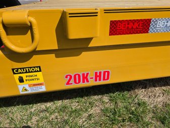 New 2025 Behnke TBCT 22' 3AXLE TILT Equipment Trailer