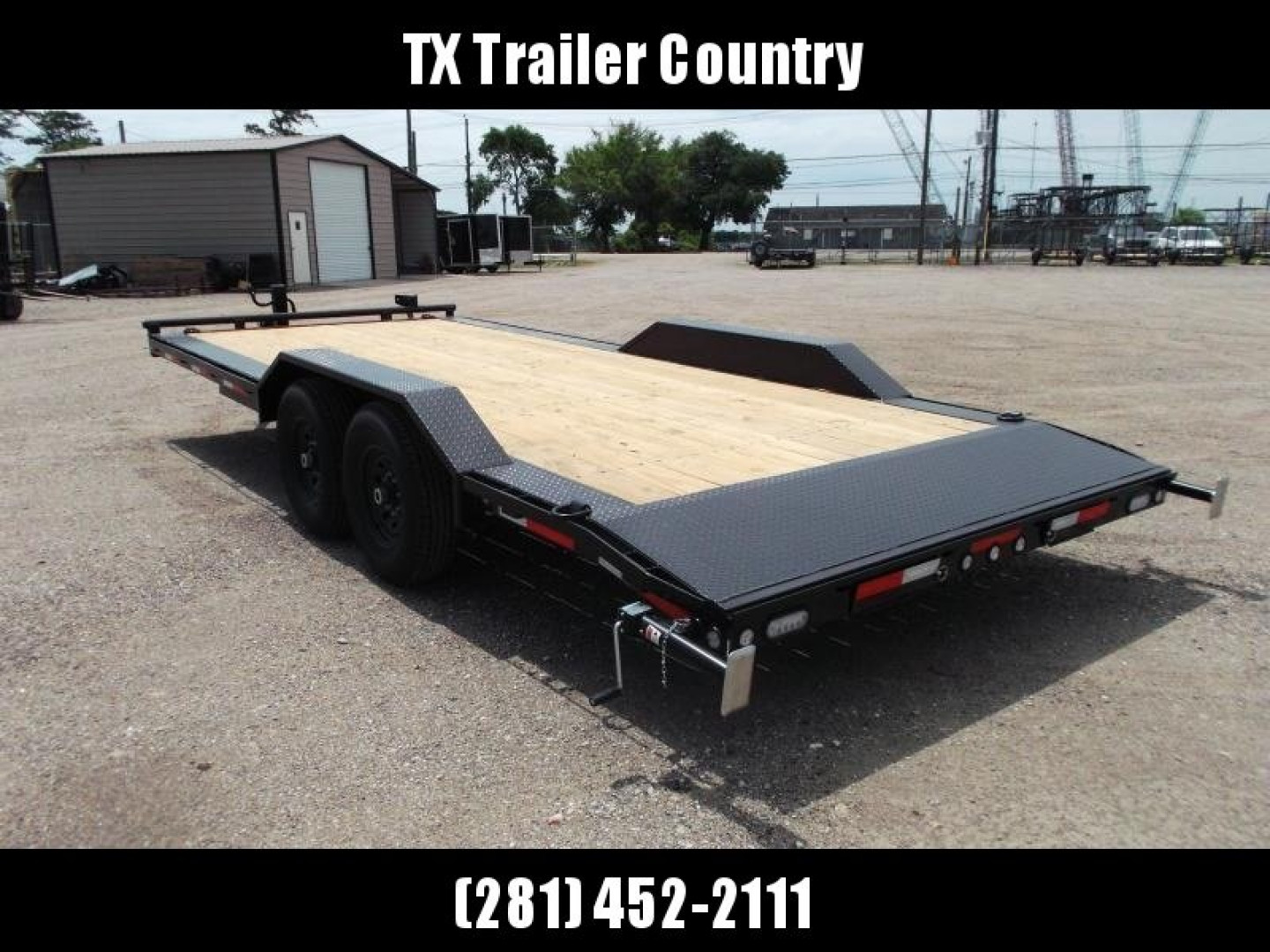 New 2025 MAXXD 102x20 H5X 10K Car Hauler / Racing Trailer / Flatbed / Equipment Hauler / Drive Over Fenders / 5200# Axles / Powder Coated / LEDs / 5ft Stand Up Equipment Ramps