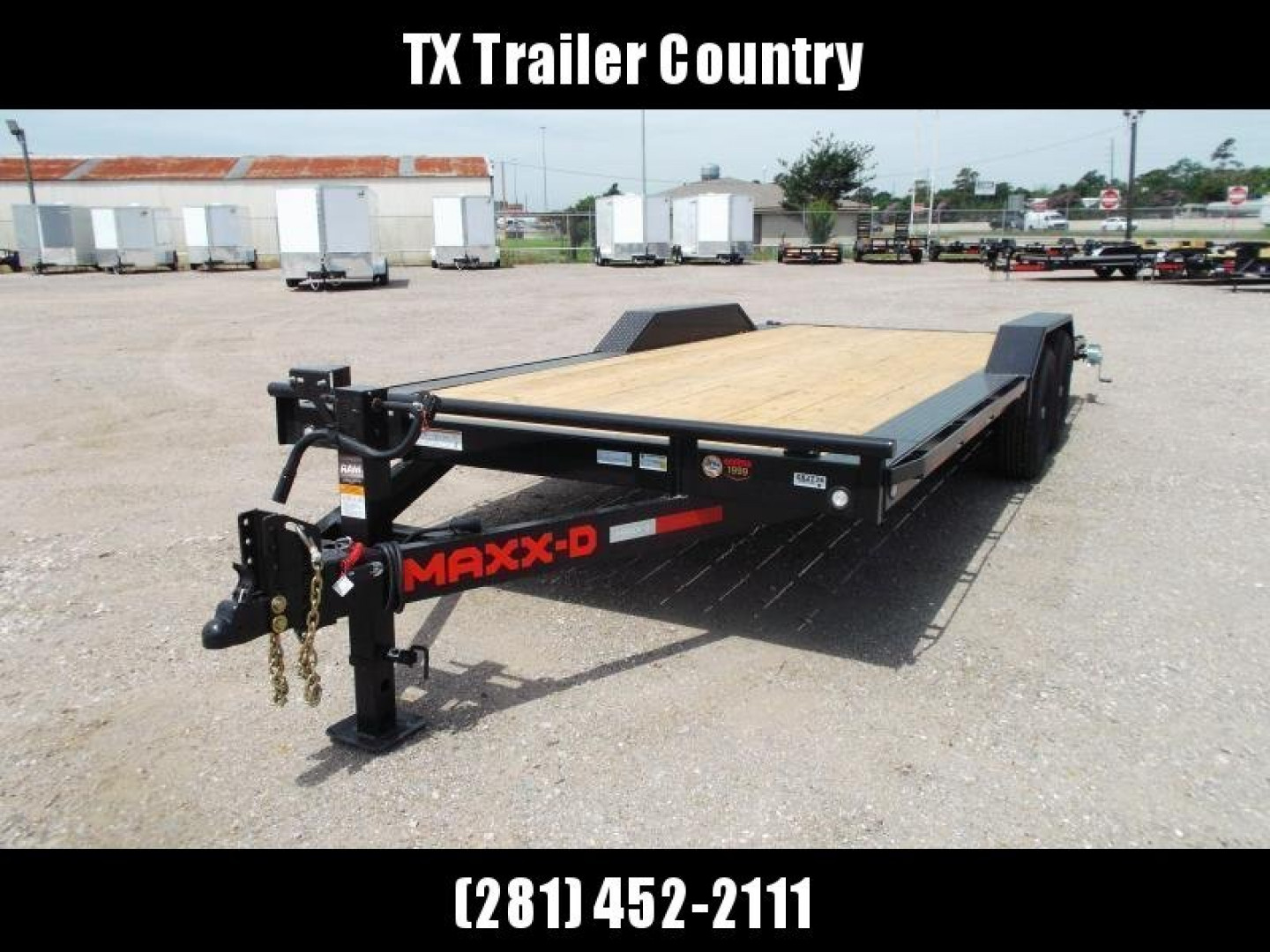 New 2025 MAXXD 102x20 H5X 10K Car Hauler / Racing Trailer / Flatbed / Equipment Hauler / Drive Over Fenders / 5200# Axles / Powder Coated / LEDs / 5ft Stand Up Equipment Ramps