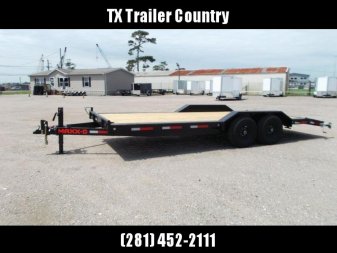 New 2025 MAXXD 102x20 H5X 10K Car Hauler / Racing Trailer / Flatbed / Equipment Hauler / Drive Over Fenders / 5200# Axles / Powder Coated / LEDs / 5ft Stand Up Equipment Ramps