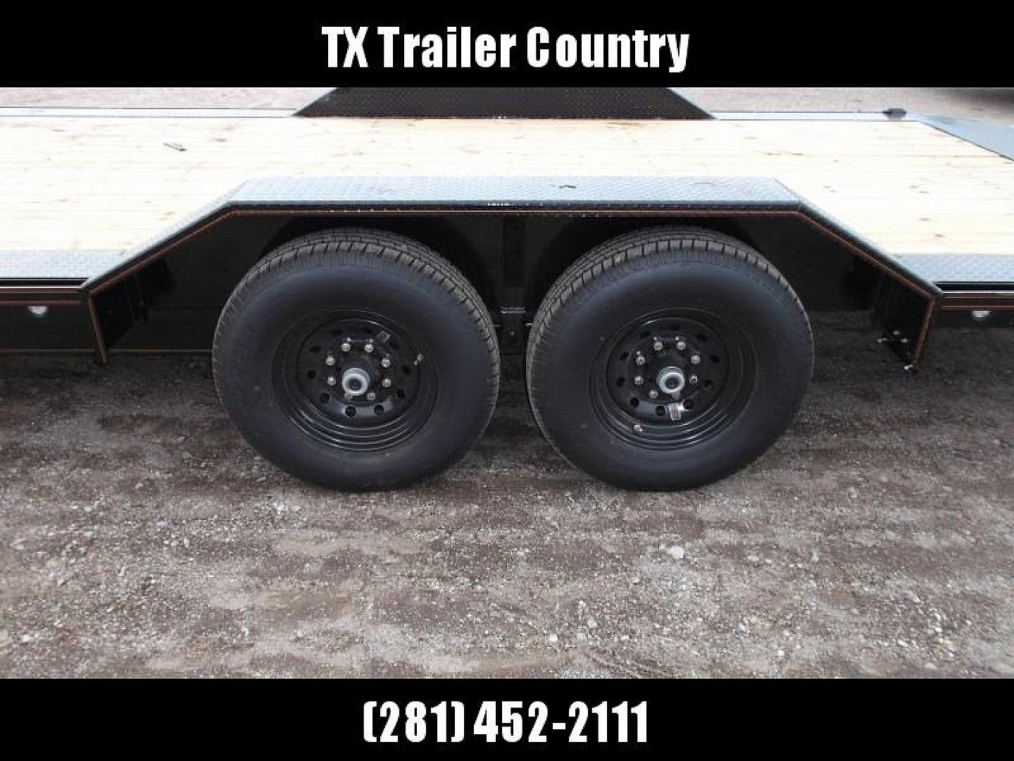 New 2025 Maxxd 102x24 10K H5X Car Hauler / Flatbed Trailer / Equipment Hauler / Powder Coated / 5200# Axles / Drive Over Fenders / 5ft Stow Away C-Channel Ramps