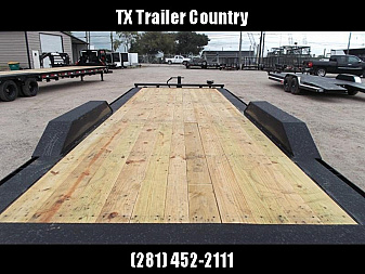 New 2025 Maxxd 102x24 10K H5X Car Hauler / Flatbed Trailer / Equipment Hauler / Powder Coated / 5200# Axles / Drive Over Fenders / 5ft Stow Away C-Channel Ramps